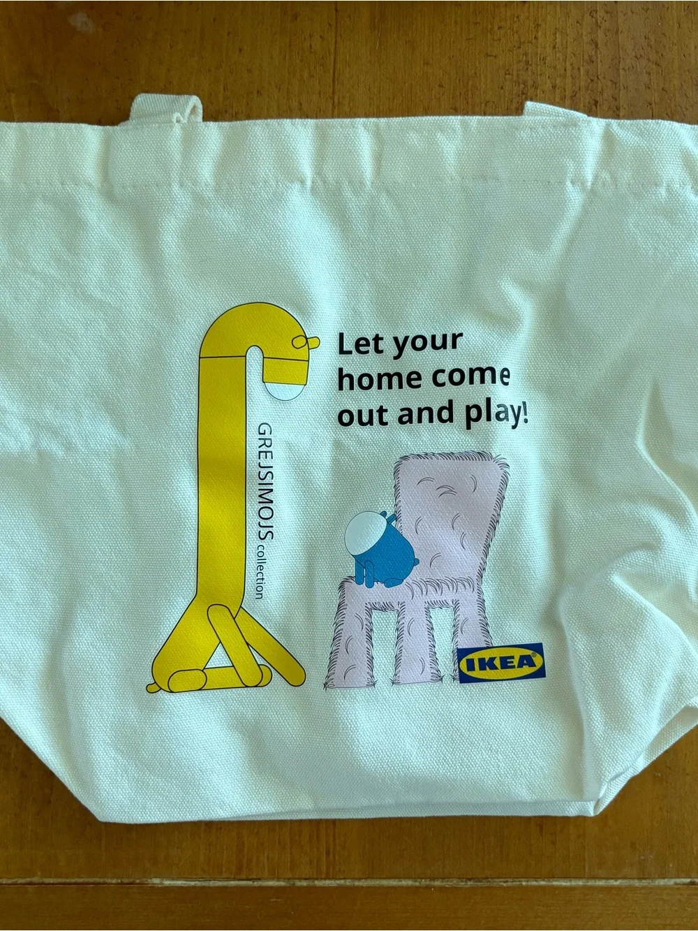 IKEA Mini Tote Bag, GREJSIMOJS Collection, Cream color, Brand New in Bag